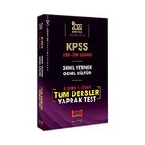 Yargı Yayınevi KPSS 2022 Lise Ön Lisans Genel Yetenek - Genel Kültür 5 Ders 1 Kitap Tüm Dersler Yaprak Test