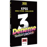 Yargı Yayınevi KPSS 2023 Genel Kültür Genel Yetenek 3 Deneme Sınavı Tamamı Çözümlü 120 Sayfa