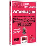 Yargı Yayınevi KPSS 2024 Lise Ön Lisans Genel Kültür Vatandaşlık Konularına Göre Düzenlenmiş 2010-2022 Tamamı Çözümlü Çıkmış Sorular