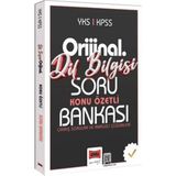 Yargı Yayınevi Yargı YKS KPSS Orijinal Dil Bilgisi Konu Özetli Soru Bankası Yarg