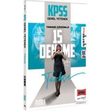 Yargı Yayınları 2025 KPSS Genel Yetenek Tamamı Çözümlü Türkçe 15 Deneme Yargı Yayınları