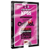Yargı Yayınları 2026 KPSS Lise Önlisans Vatandaşlık Orijinal 2010-2024 Konu Konu Çıkmış Sorular