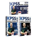 Yargı Yayınları 2026 KPSS Matematik Video Ders Notları ve Soru Bankası ve 22 Deneme 3'lü Set