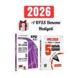 Yargı Yayınları 2026 KPSS Önlisans Yargı ve Doktrin Genel Kültür Yetenek Tamamı Çözümlü 5 Deneme +1 KPSS Deneme Hediye