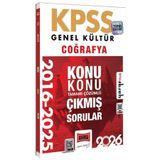 Yargı Yayınları Yargı 2026 KPSS Coğrafya Çıkmış Sorular 2016-2025 Konu Konu Çözümlü