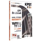 Yargı Yayınları Yargı 2026 KPSS Lise Ön Lisans Matematik Yaprak Test