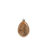 YARGICI Ağaç Süsü 9x3x13 cm Cam Yılbaşı Süsü, 25KNHA1154T