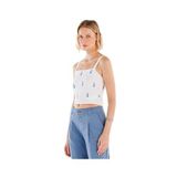 Yargıcı Askılı Nakış Detaylı Bluz, XL, 25YKBL6032X, Beyaz, Kadın
