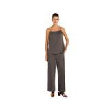 YARGICI Askılı Tunik Boy Bluz, M, 25YKBL6028P, Gri, Kadın