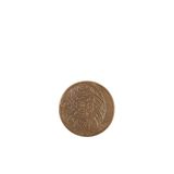 Yargıcı Çiçek Desenli Pirinç Kaplama Yuvarlak Bardak Altlığı(11x1 Cm)
