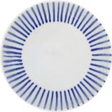 Yargıcı Çizgi Desenli Porselen Çukur Tabak(20 Cm) - Renkli