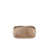 Yargıcı Dövme Desenli Metal Tepsi(17x30x1 Cm)
