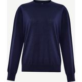 Yargıcı İpek Kaşmir Regular Bisiklet Yaka Uzun Kol Kazak - Lacivert - XL