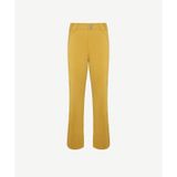 Yargıcı Kemer Detaylı Cropeed Fit Non-denim Pantolon Sarı
