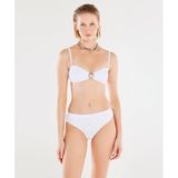 YARGICI Klasik Kesim Yüksek Bel Bikini Altı, XL, 25YKBW1020B, Beyaz, Kadın