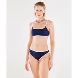 Yargıcı Kontrast Detaylı Bikini Alt - Lacivert - M