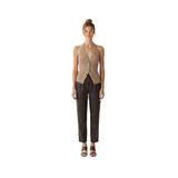YARGICI Tapered Normal Bel Pantolon, 40, 25KKPN3095X, Kahverengi, Kadın