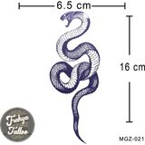 Yarı Kalıcı Dövme Geçici Yılan Dövmesi MGZ-021