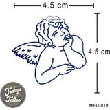 Yarı Kalıcı Dövme Kanatlı Melek Çocuk Geçici Dövme MED-019