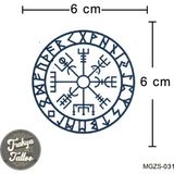Yarı Kalıcı Dövme Viking Sembol Dövme MGZS-031