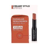 Yarı Parlak Stick Ruj Creamy Stylo Lipstick 001 Peachy - Option-1