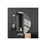 Yarım Ay AynaAsimetrik Dekor Ayna/Konsol Aynası Siyah 60 x 80
