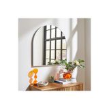 Yarım Ay Dekor AynasıKonsol Aynası/Makyaj Aynası Beyaz 70 x 70