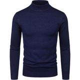 Yarım Balıkçı Erkek Triko Kazak - Lacivert - XL