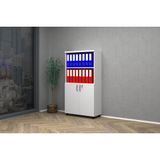 Yarım Kapak Ofis Dosya Dolabı 80x35x150 (BEYAZ)