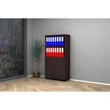 Yarım Kapak Ofis Dosya Dolabı 80x35x150 (WENGE)
