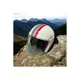 Yarım Model Kask - Açık Kask,motosiklet Kaskı Beyaz