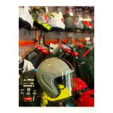 Yarım Model Kask - Açık Kask,motosiklet Kaskı L Beden Kafa Ölçümü 59/60 Cm Açık Gri