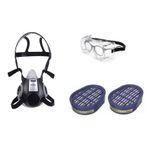 Yarım Yüz Maske 3300 Drager Abek Filtre Google Gözlük Univet 602.01 Set CVLDRGR3300ABEK6021AD