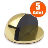 Yarımay Kapı Stoperi Tamponu Yapışkanlı Metal Kapı Stopu Gold ( 5 Adet)