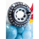 Yarış Araba Tekerlek Içi Boş Model Folyo Balon - Çok Renkli