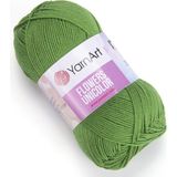 Yarnart 759 Flowers Unicolor Yeşil El Örgü İpi