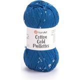 Yarnart Cotton Gold Paıllettes - Örgü Ipi MAVİ-7111 - 41 Delft Blue