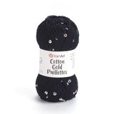 YarnArt Cotton Gold Paillettes Yumuşak ve Pullu Örgü İpi 50 gr 7101