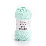 YarnArt Cotton Gold Paillettes Yumuşak ve Pullu Örgü İpi 50 gr 7112