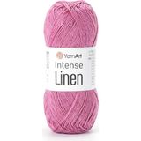 Yarnart Intense Linen %45 Keten %55 Viskon Yazlık Örgü Ipi 50 gr 175 M-4108 - Koyu Pembe