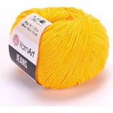 Yarnart Jeans 50GR Pamuk Cotton Amigurumi El Örgü Ipi Ipliği Yünü 35 Sarı - Çok Renkli