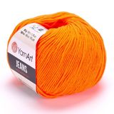 YarnArt Jeans 50gr Pamuk Cotton Amigurumi El Örgü İpi İpliği Yünü 77 Turuncu