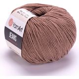 Yarnart Jeans 50GR Pamuk Cotton Amigurumi El Örgü Ipi Ipliği Yünü - Kahverengi