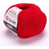 Yarnart Jeans 50GR Pamuk Cotton Amigurumi El Örgü Ipi Ipliği Yünü - Kırmızı