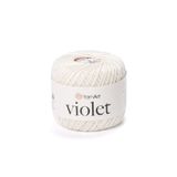 Yarnart Violet Kırık Beyaz Koton Merserize Dantel Örgü İpi 6282