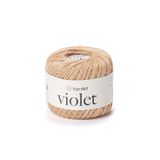 Yarnart Violet Koyu Bej Koton Merserize Dantel Örgü İpi 5529