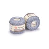 Yarnart Vıolet Lurex - Simli, Merserize Dantel Ipi Gri-15326