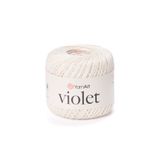 Yarnart Vıolet - Merserize Dantel Ipi Açık Krem-6194