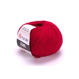 Yarnart Yarn Art Jeans 51 Koyu Kırmızı Amigurumi Örgü İpi Hırka Örgü İpi Bebek İpi Punch İpi