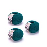 Yarnart Yarn Art Jeans 63 Petrol Yeşili Amigurumi Örgü Ipi Hırka Örgü Ipi Bebek Ipi Punch Ipi 3'lü Paket